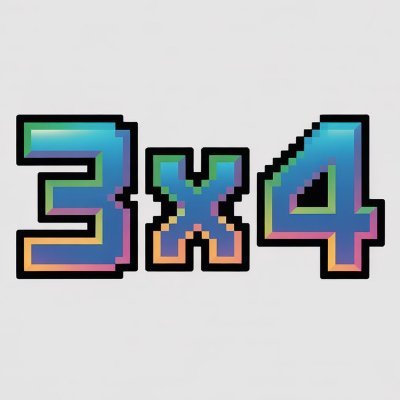 3X4
